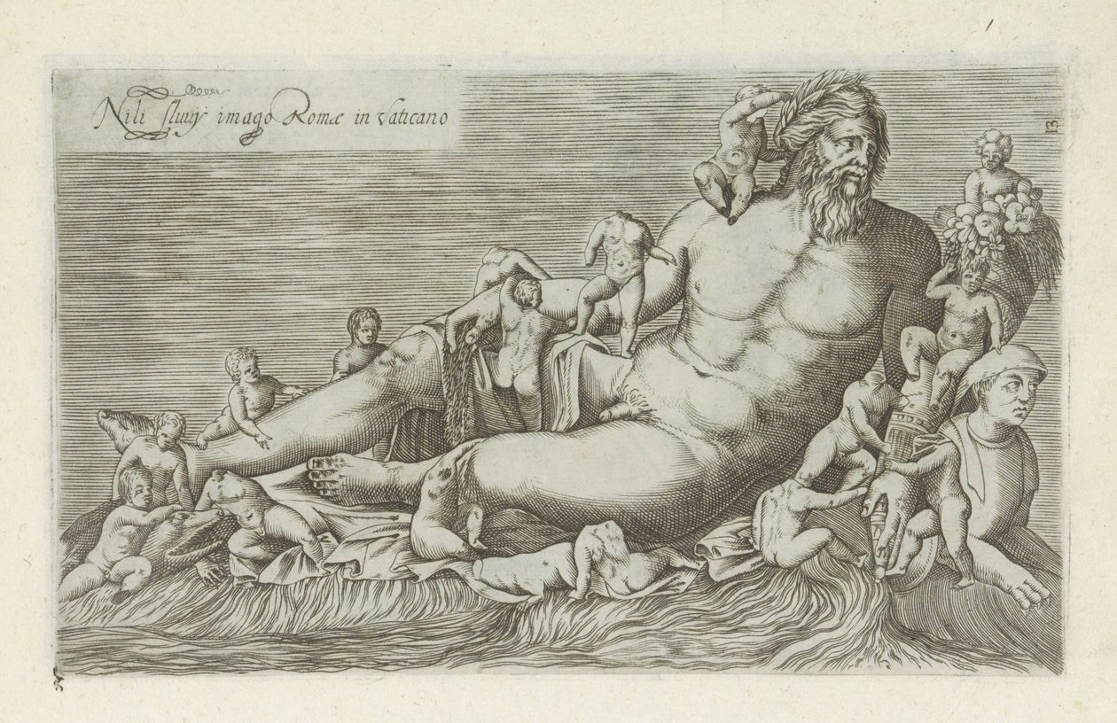 Sculpture du fleuve Nil (série de sculptures antiques à Rome) - Anonymous