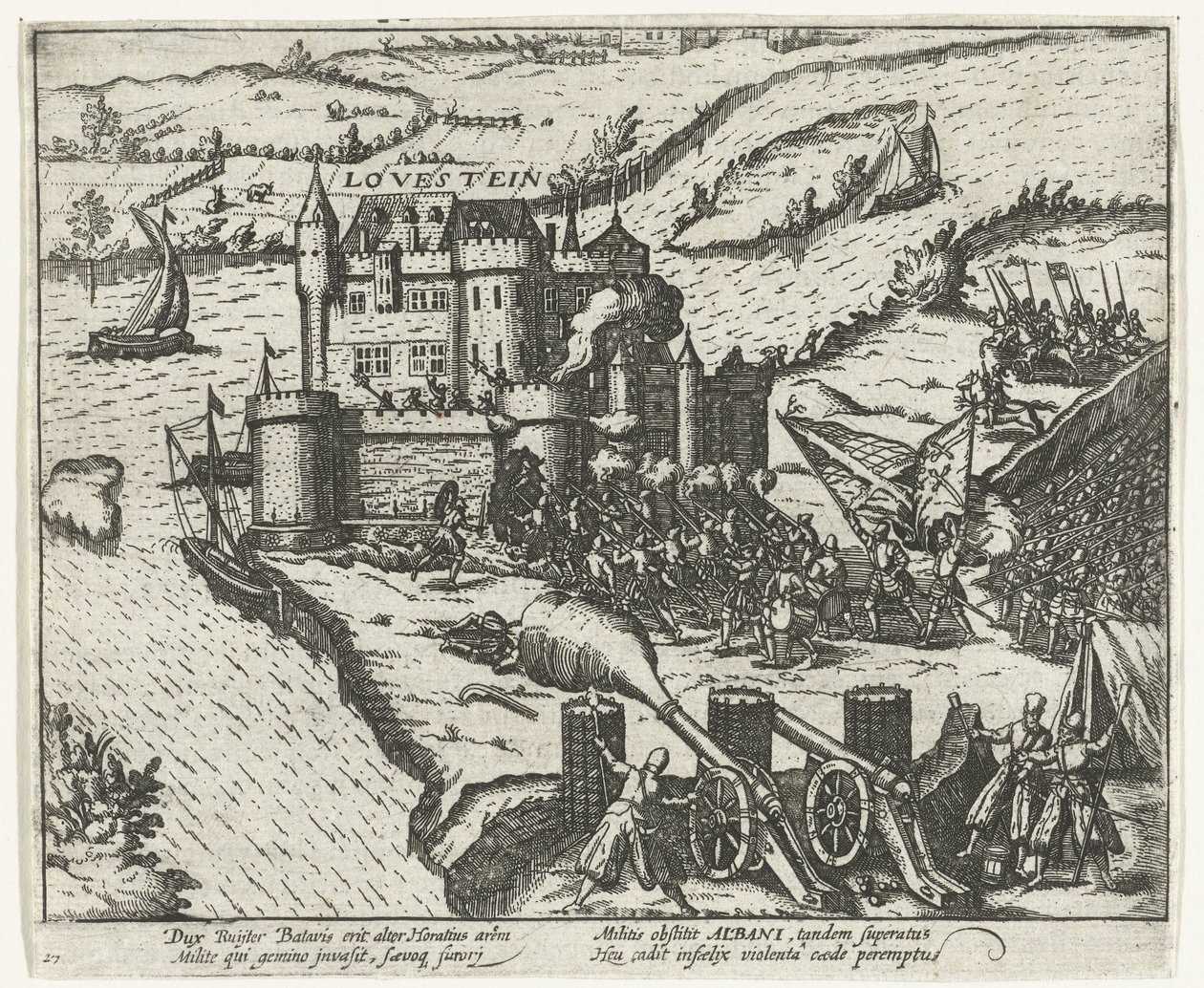 Château Loevestein pris par Herman de Ruiter, 1570 - Anonymous