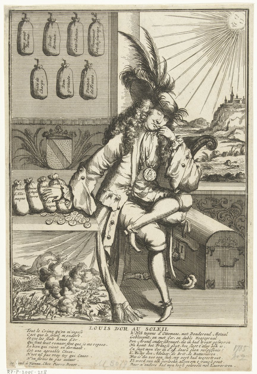 Caricature de Louis Guillaume de Bade-Bade, 1705 - Anonymous