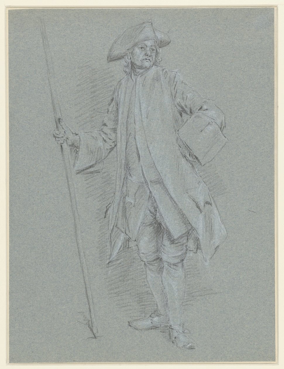 Homme debout avec tricorne - Anonymous