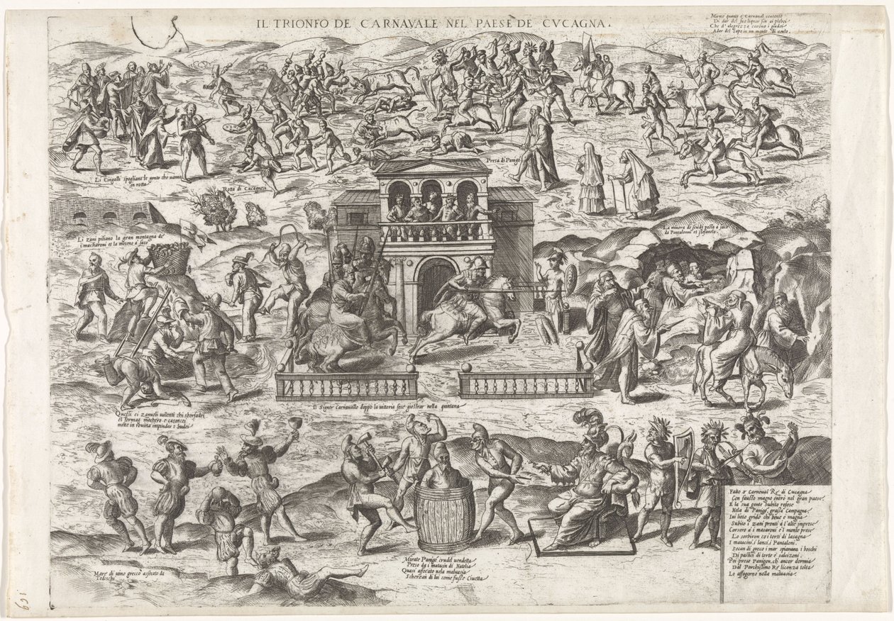 Triomphe du Carnaval sur le Carême au Pays de Cocagne - Anonymous