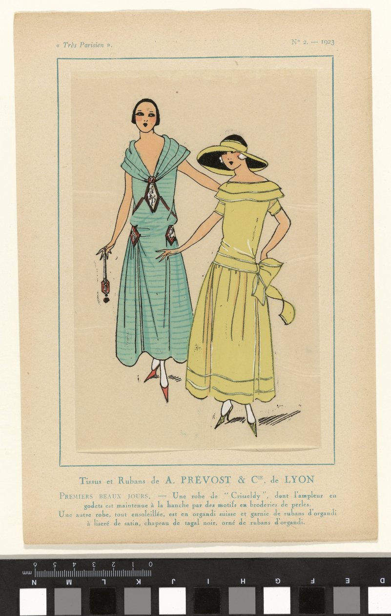 Très Parisien, 1923, No. 2: Tissus et Rubans de A. PRÉVOST & Cie. de LYON - Anonymous