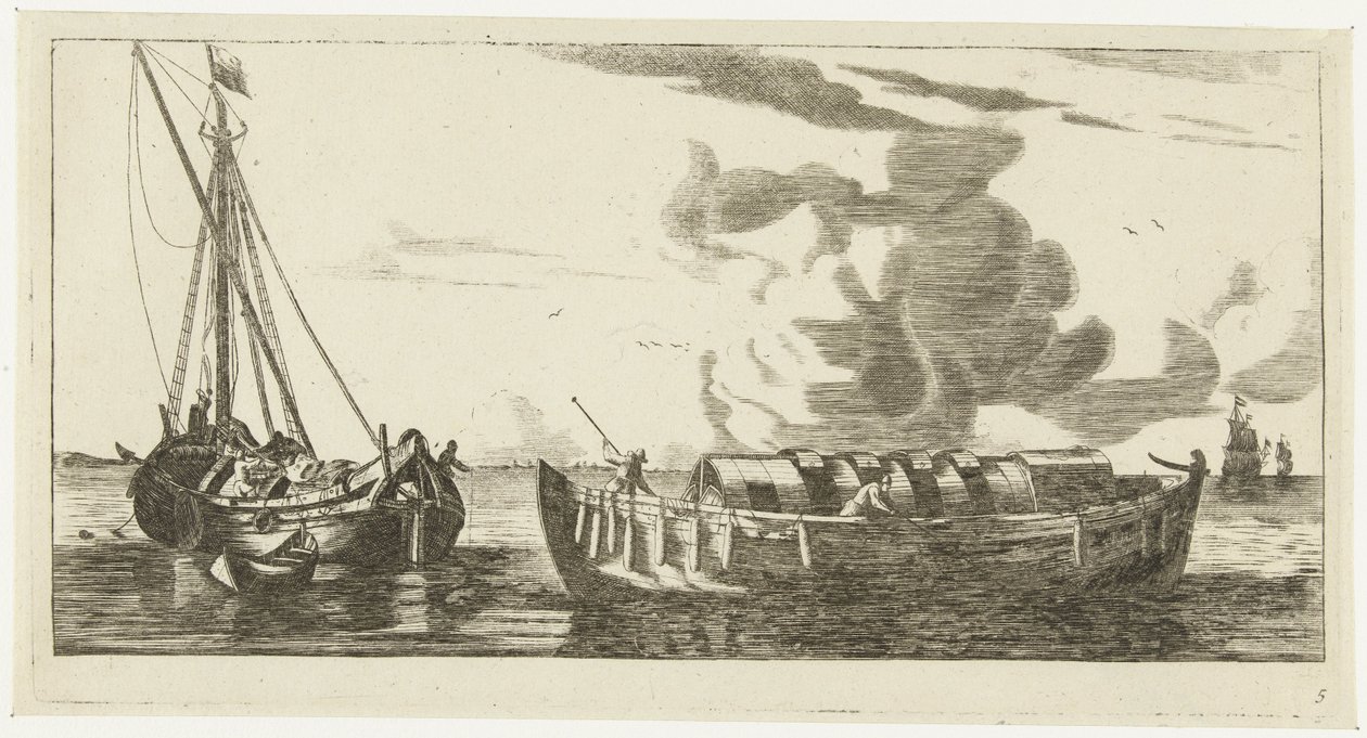 Deux navires : un allégeur d