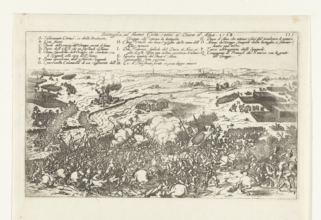 Bataille sur la rivière Gete, 1568 - Anonymous