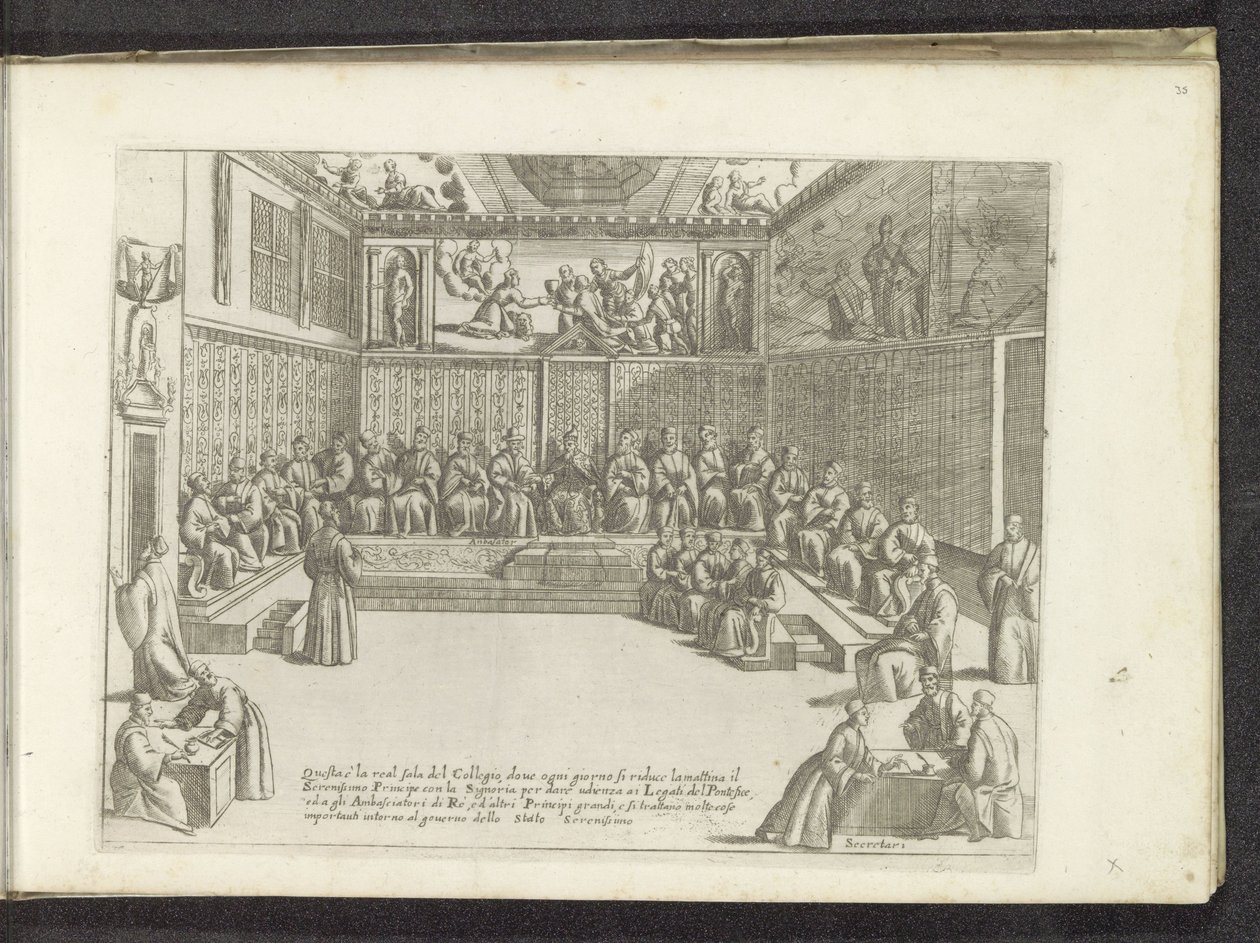 Réunion dans la Sala del Collegio - Anonymous