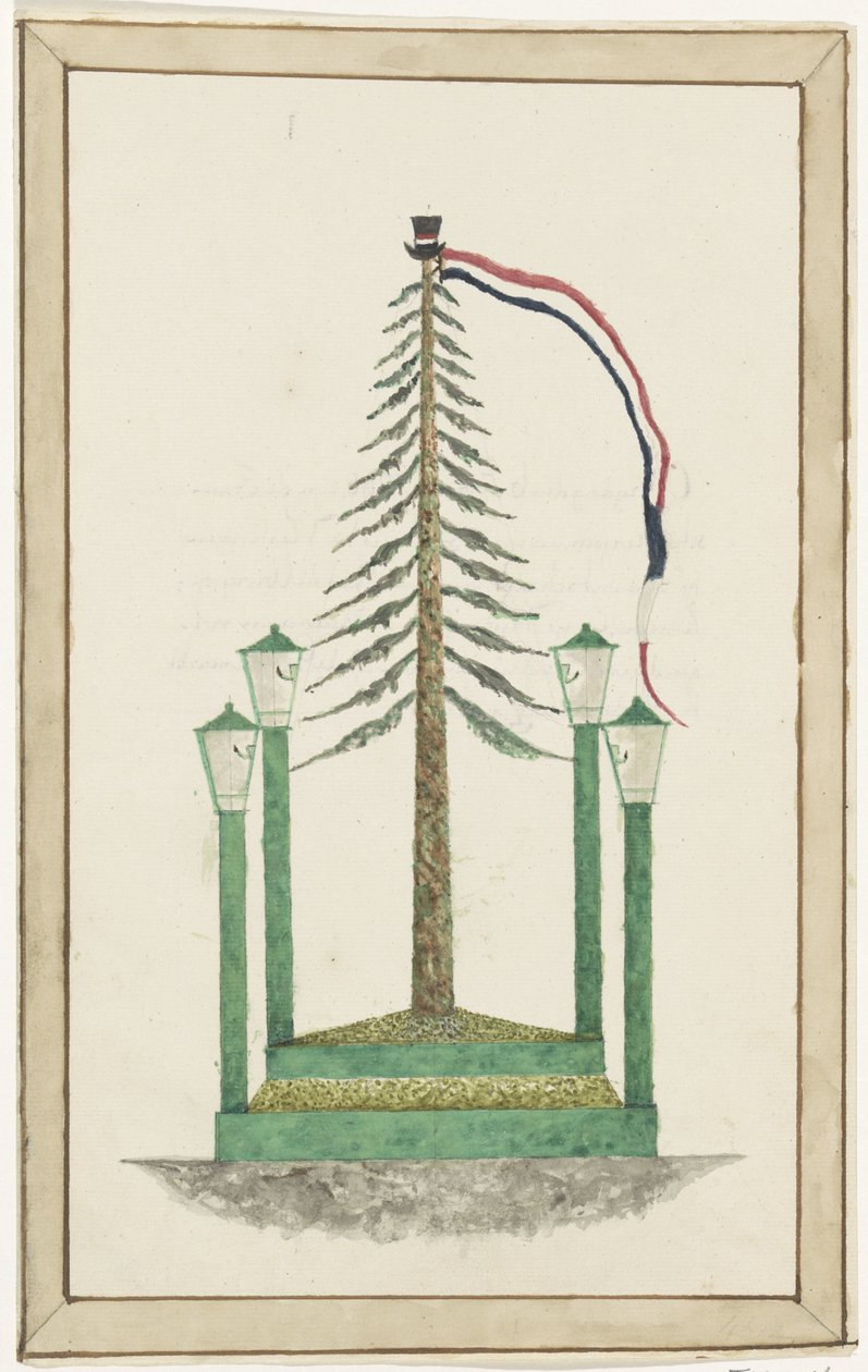 Arbre de la liberté planté à Middelburg, 1795 - Anonymous