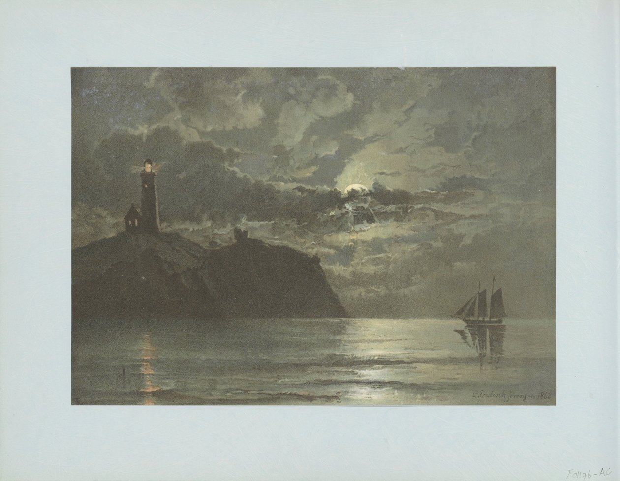 Paysage marin avec phare d