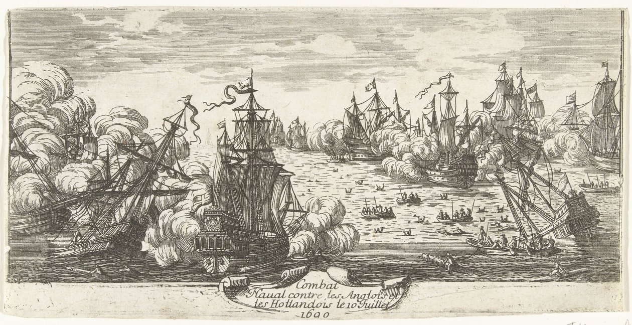 Bataille navale à Beachy Head, 1690 - Anonymous