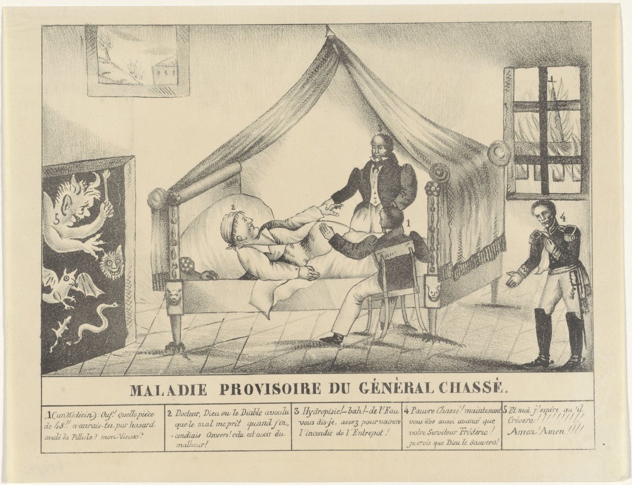 Lit de malade du général Chassé, 1830 - Anonymous