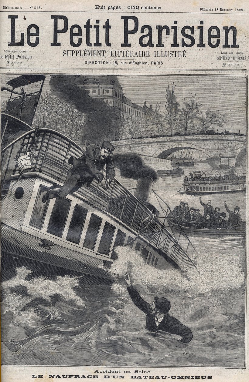 Accident dans la Seine à Paris - Le naufrage d