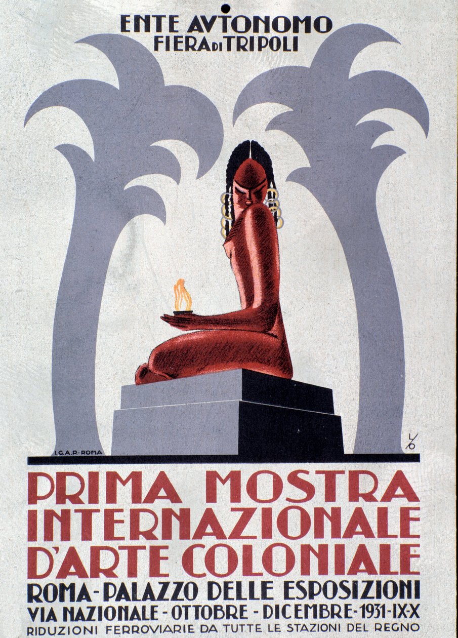 Affiche publicitaire pour la première exposition d