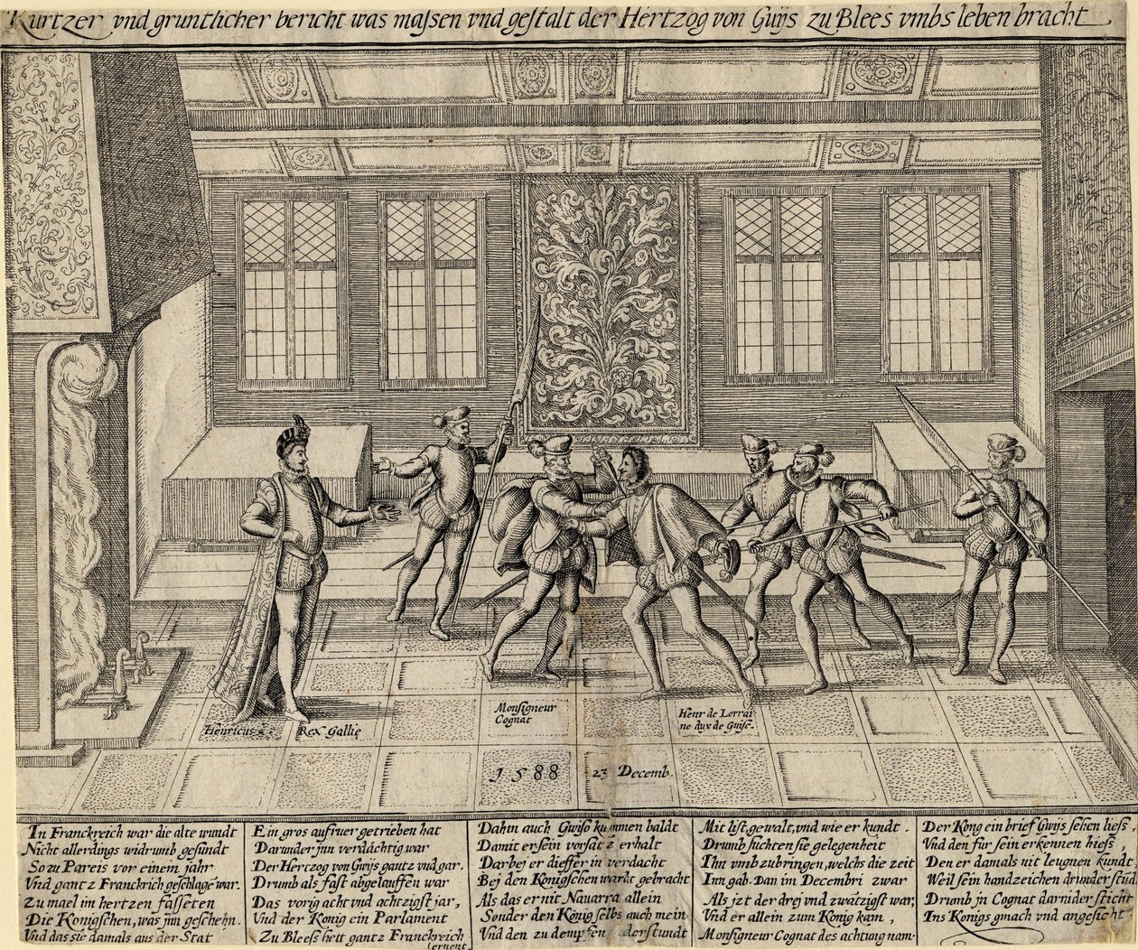 Assassinat du duc de Guise (Henri Ier de Lorraine, dit le Balafré) - Anonymous Anonymous