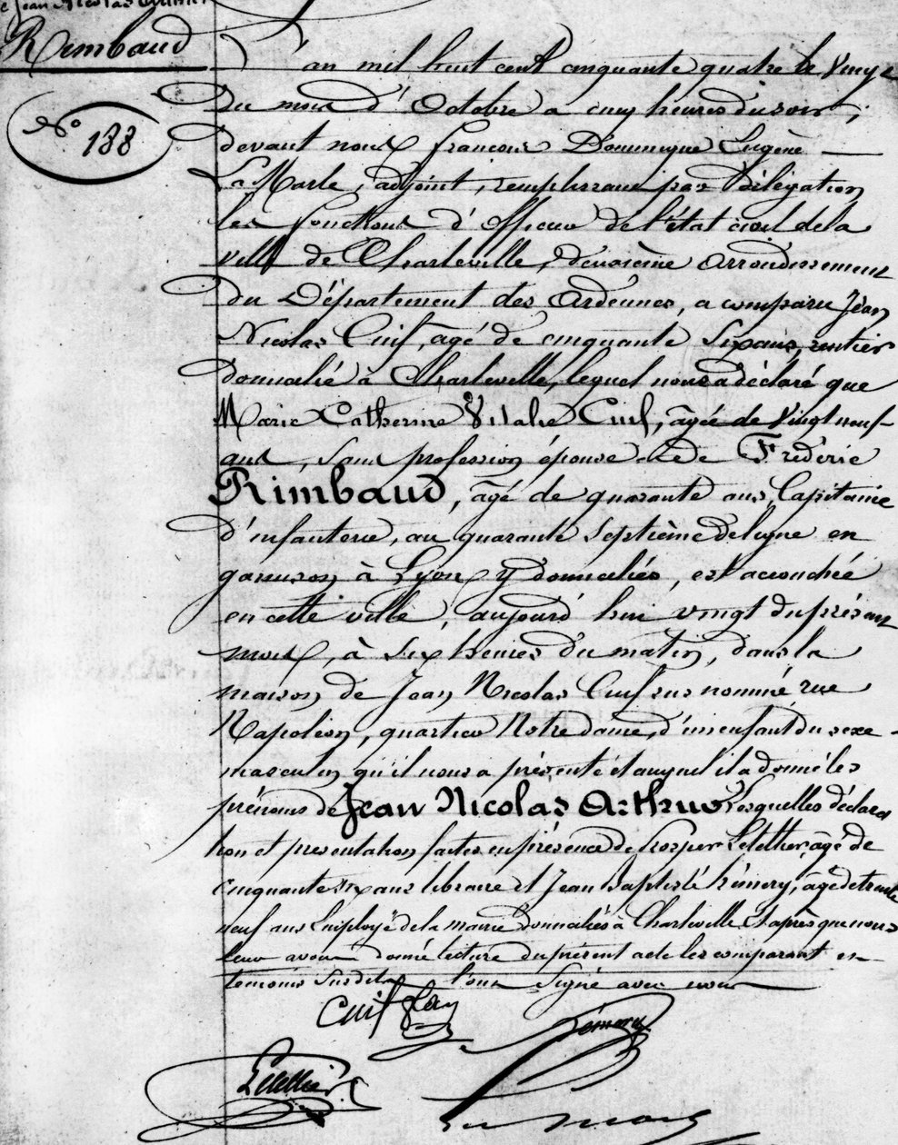Acte de naissance d