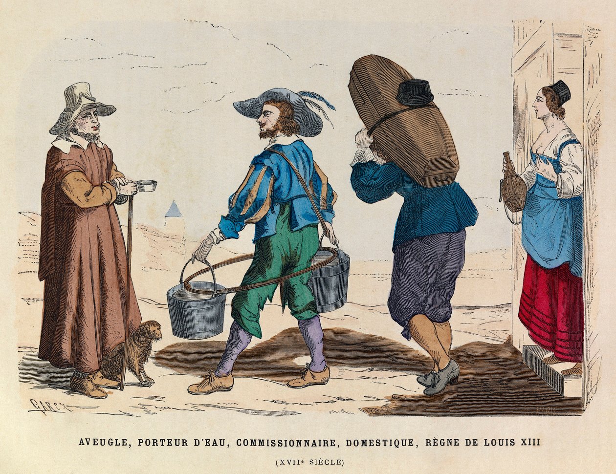 Aveugle, porteur d
