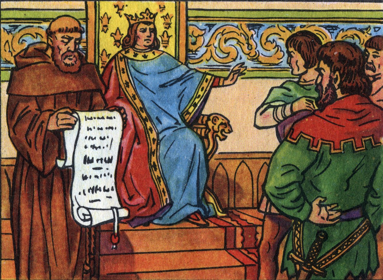 Charles IV le Bel (1294-1328) imposa sa volonté aux seigneurs. Illustration anonyme dans "Collection des souverains et chefs d