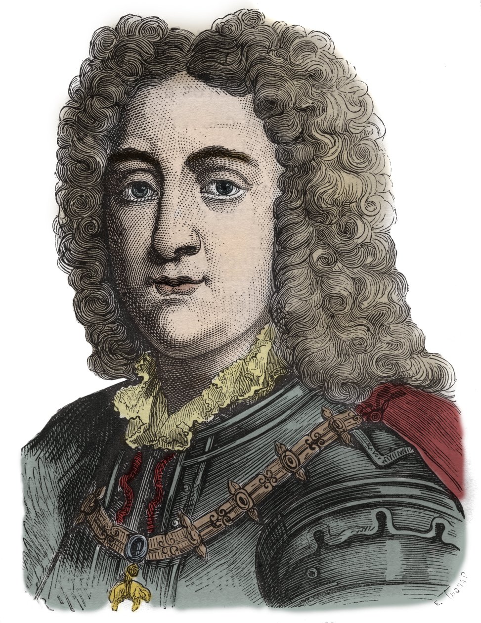 Charles VI, Empereur romain germanique (1685-1740) - Charles de Habsbourg (Karl von Habsburg) (Charles VI du Saint-Empire) 1685-1740 - Gravure - Anonymous Anonymous