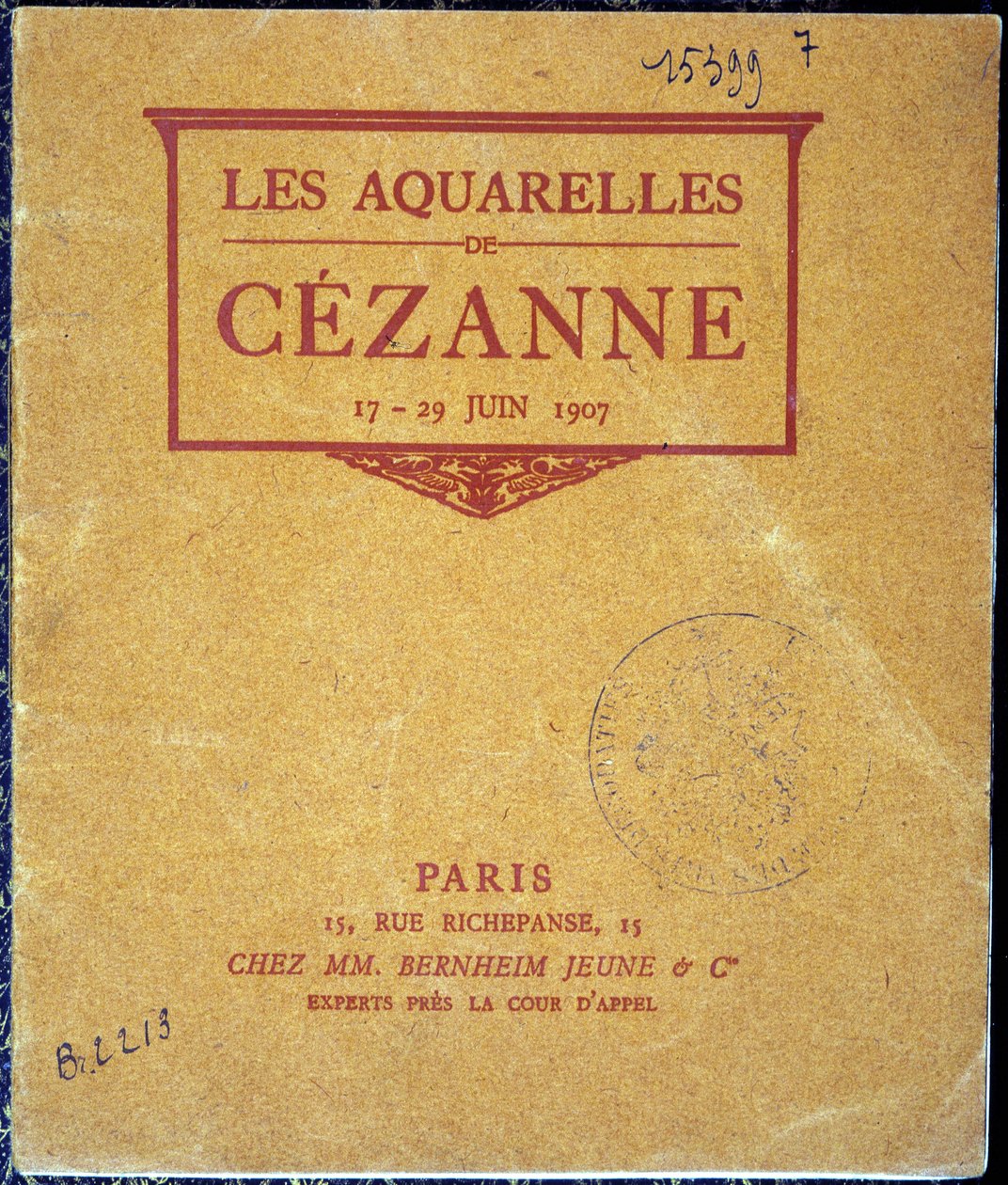 Couverture du catalogue de l