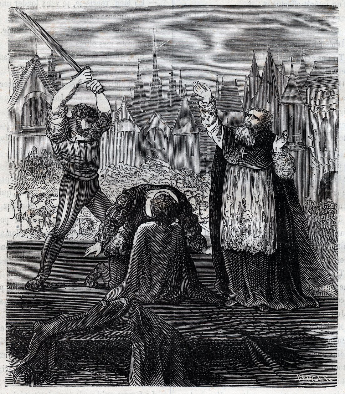 Décapitation du comte Egmont et de Hoorn (1568) à Bruxelles pendant la tyrannie espagnole aux Pays-Bas - Guerre de Quatre-Vingts Ans (1568-1648) : la décollation de Lamoral, comte d
