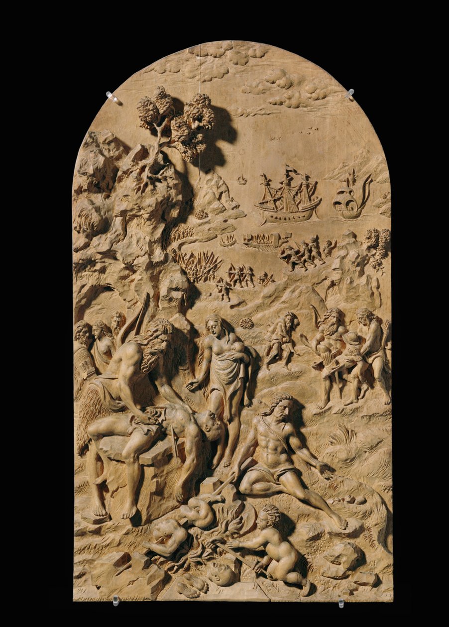 Huit reliefs sculptés, cerise ... (relief) - Anonymous Anonymous