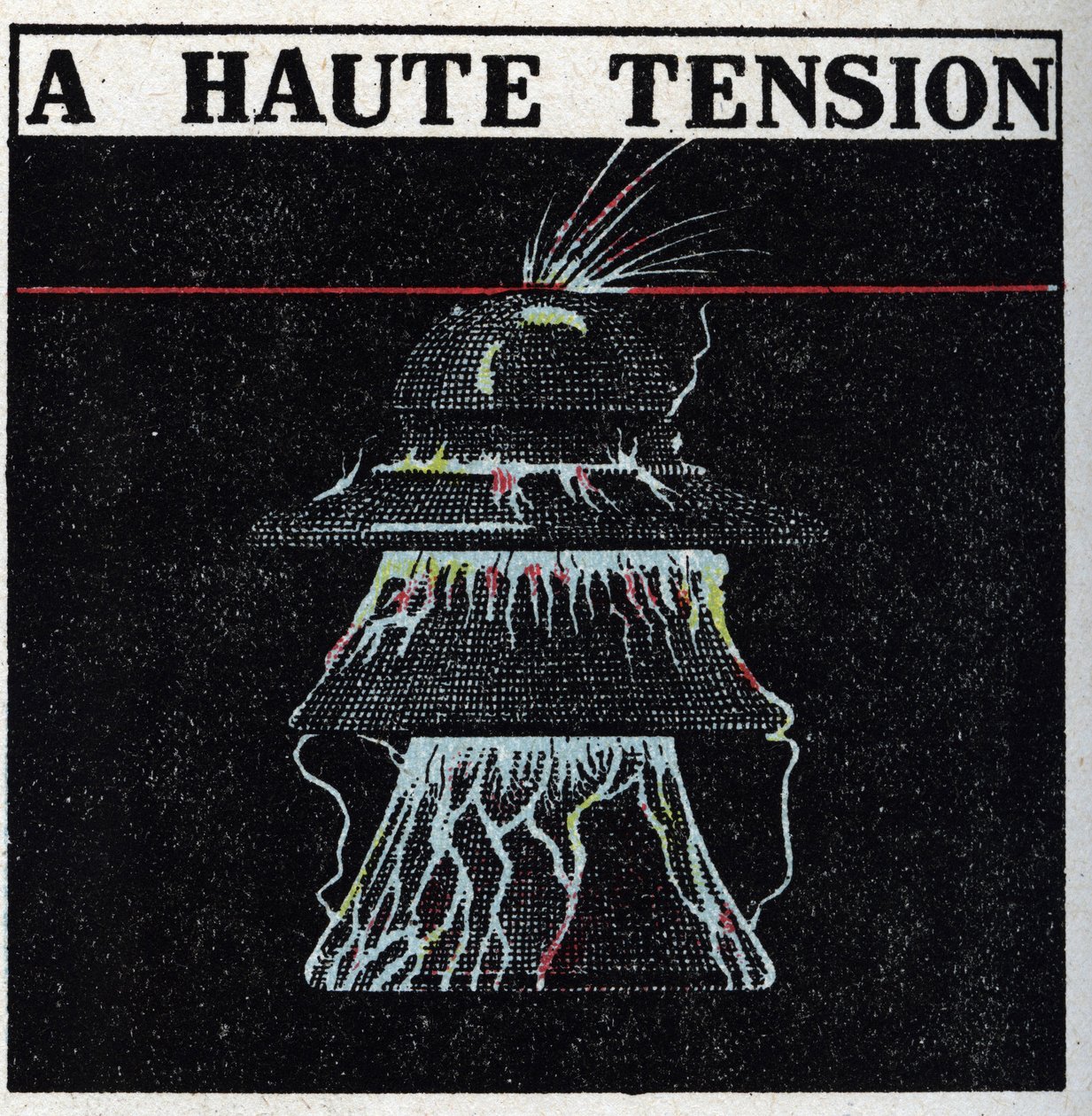 Conduites électriques : conduite haute tension. Illustration anonyme de 1925. Collection privée. - Anonymous Anonymous