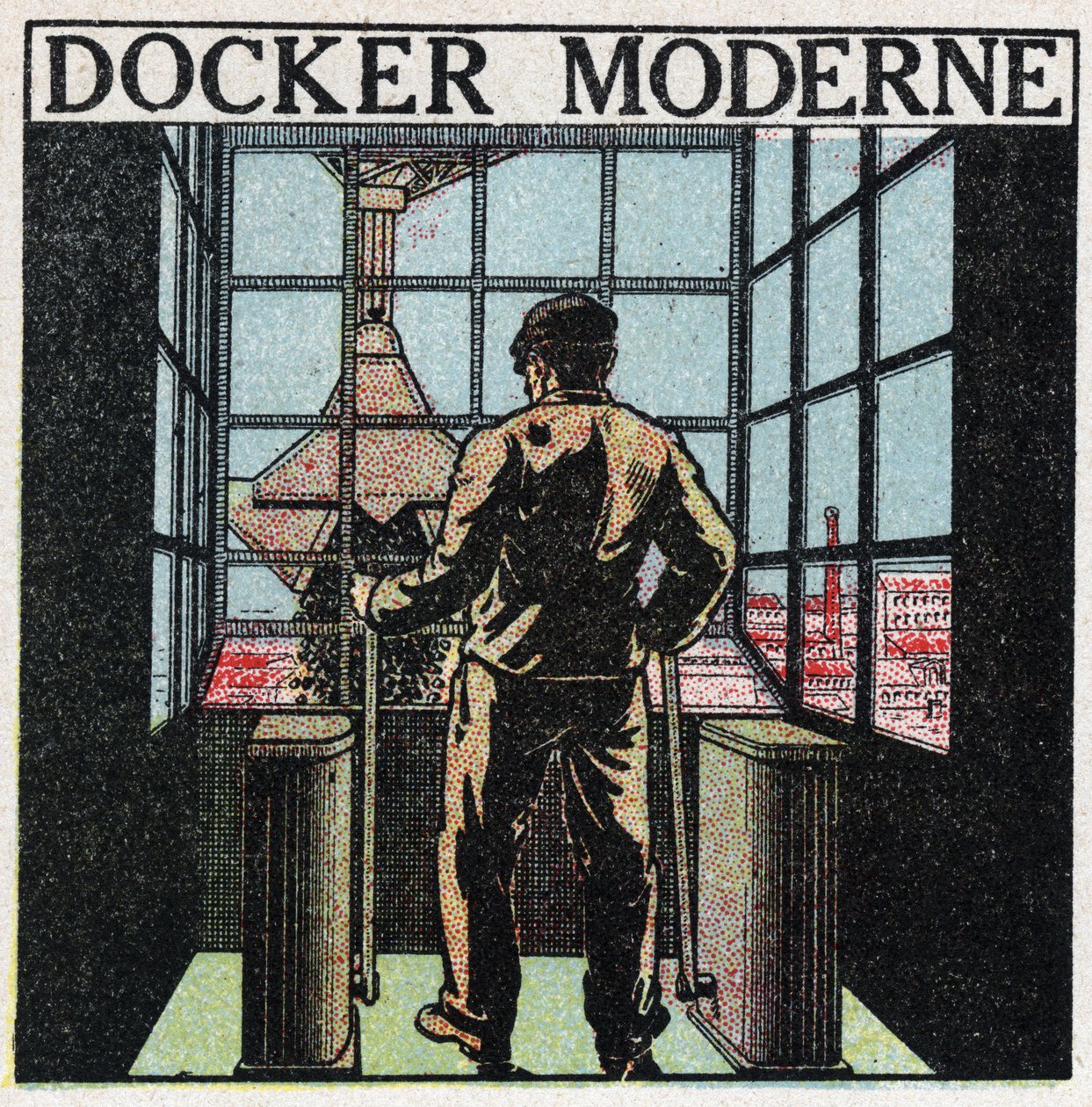 Outils électriques : docker moderne (années 1920). Illustration anonyme de 1925. Collection privée. - Anonymous Anonymous