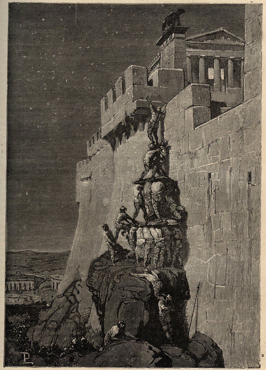 Les Gaulois tentant de s