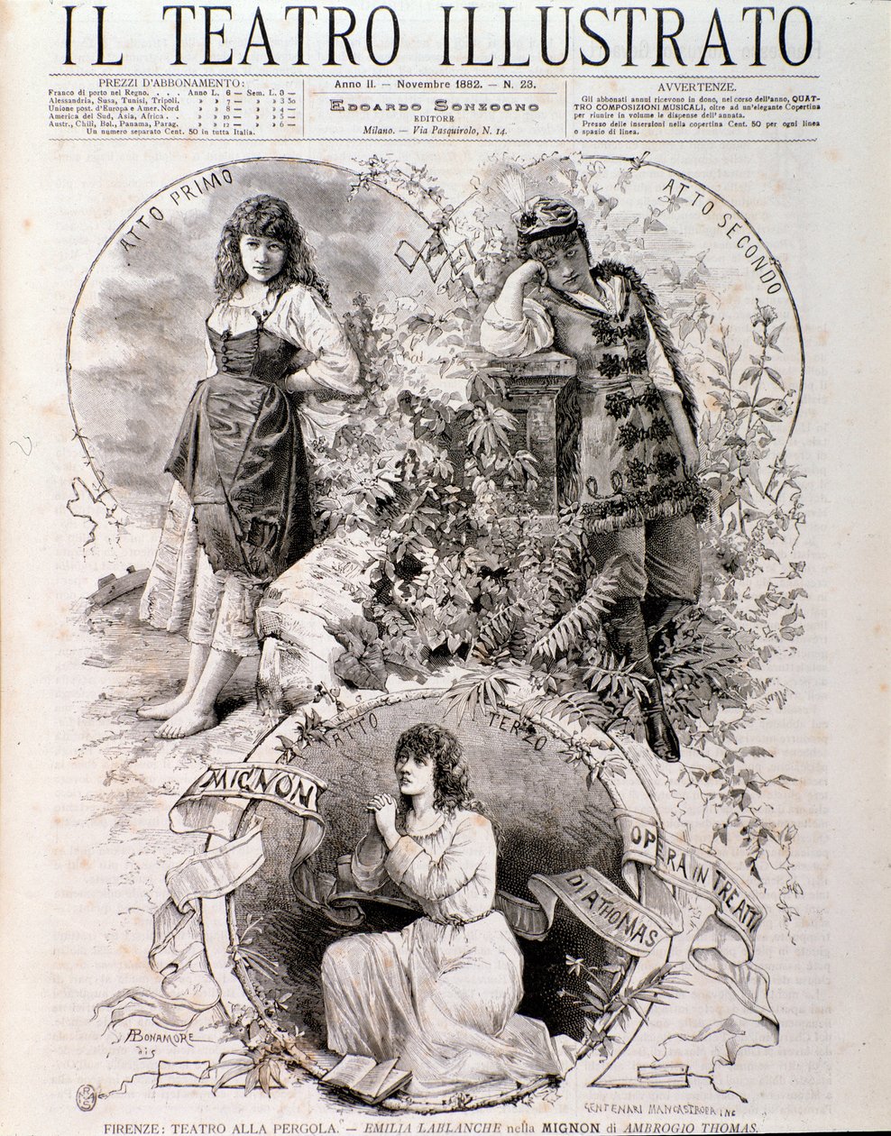 Illustration pour Mignon, opéra d