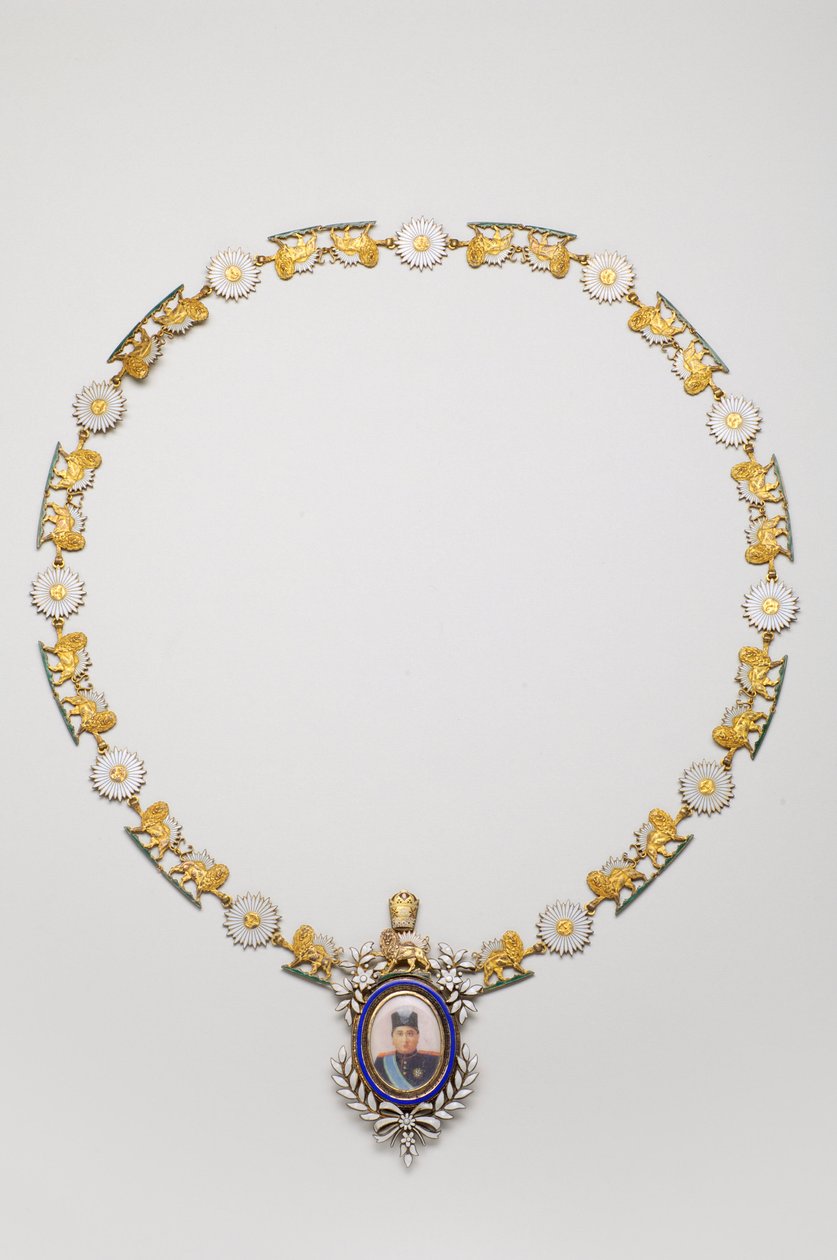 Iran - Décoration Impériale du Portrait : Collier avec le portrait d
