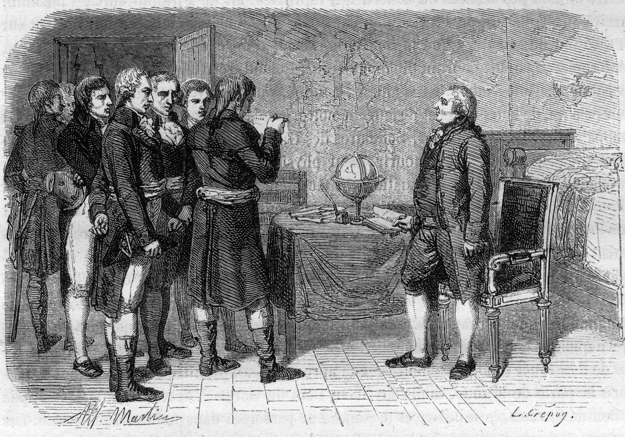 Louis XVI roi de France recevant sa sentence de mort, Le Temple - Anonymous Anonymous