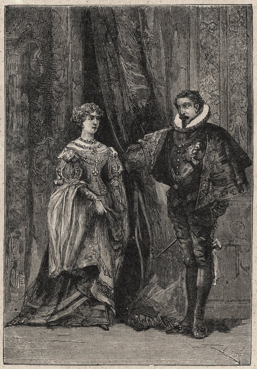 Lucrezia Borgia et son premier mari Giovanni Sforza d