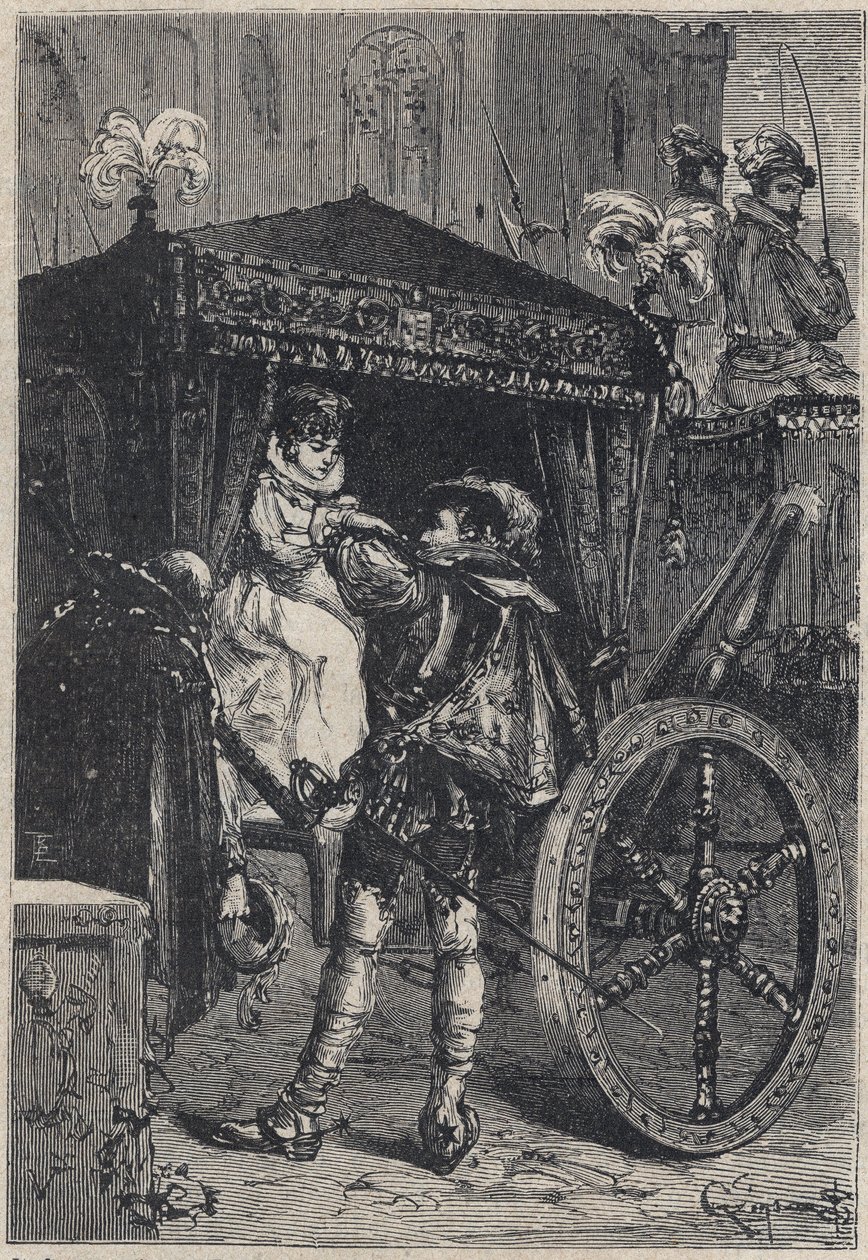 Lucrezia Borgia avec son premier mari Giovanni Sforza d
