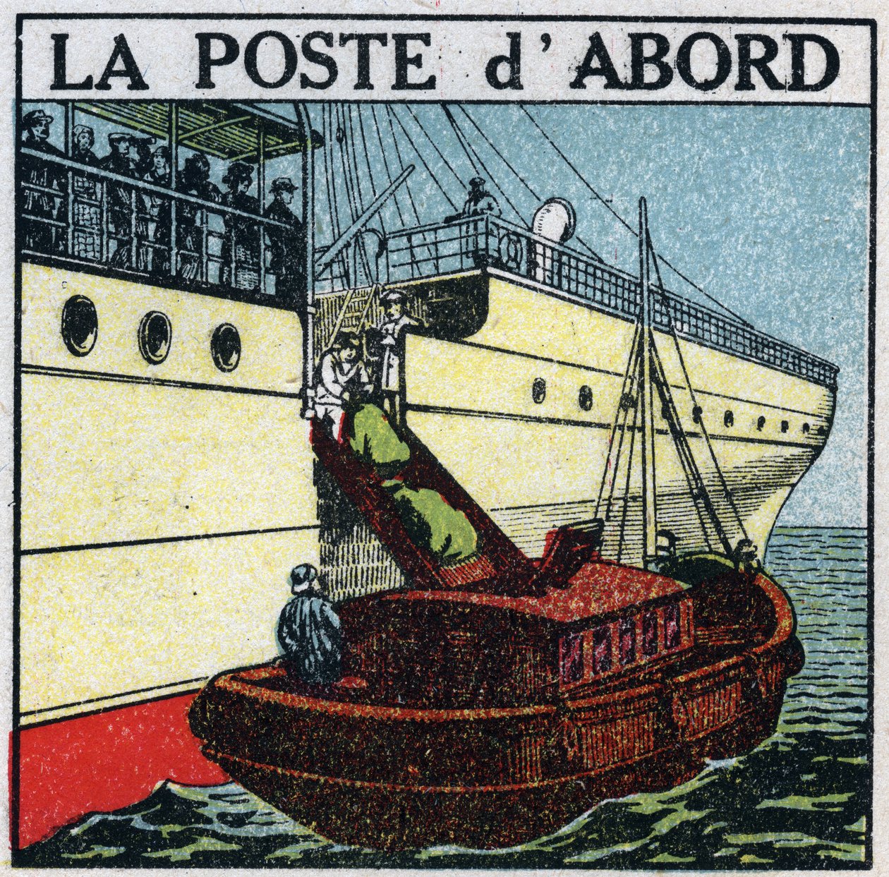 Courrier: navire livrant du courrier à bord d