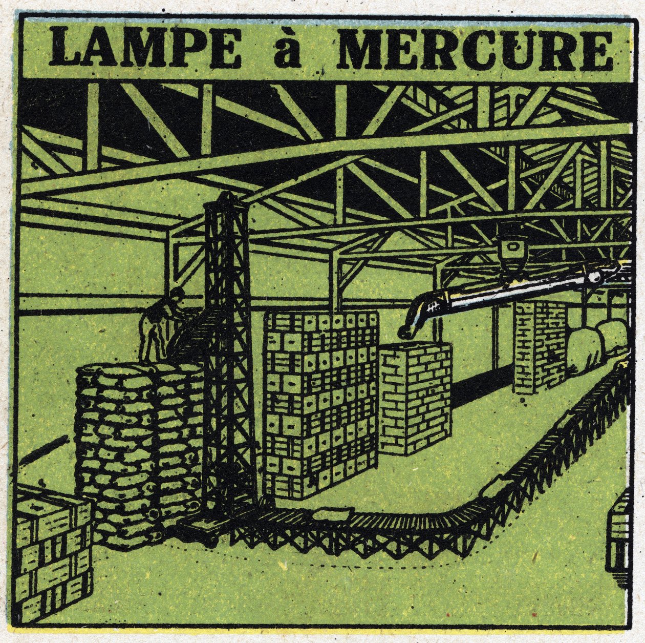 Nouvelles propriétés du gaz : lampe à mercure. Illustration anonyme de 1925. Collection privée. - Anonymous Anonymous