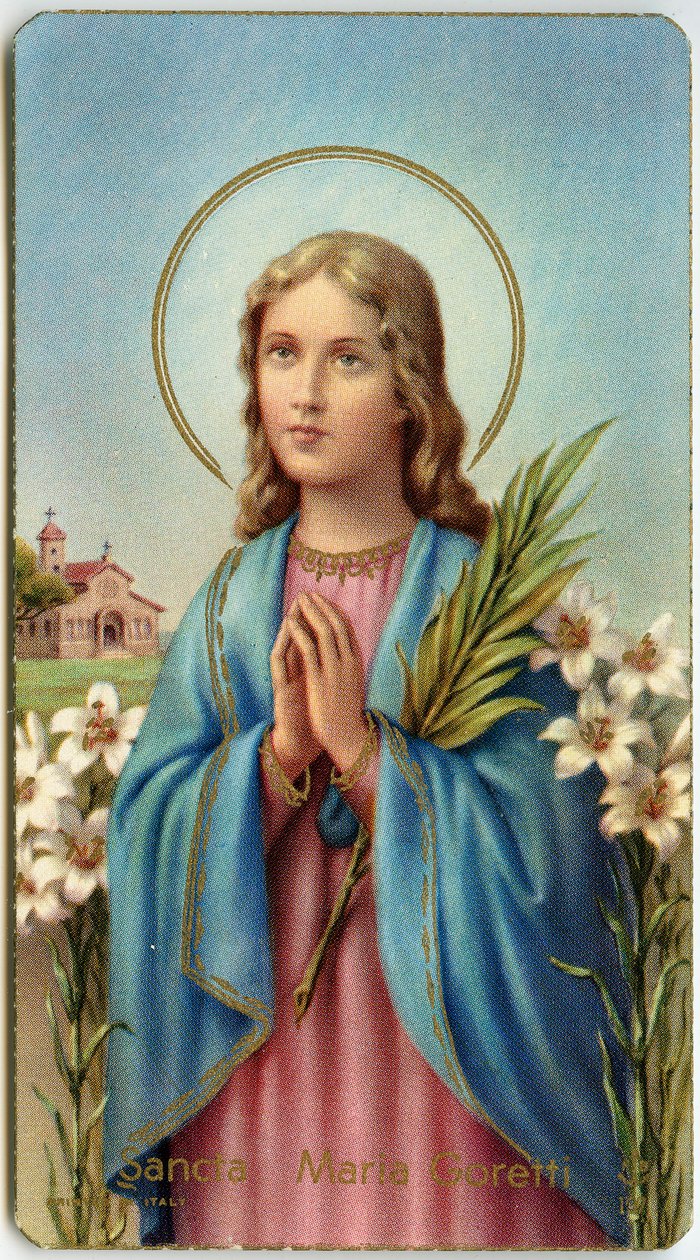 Image pieuse : Maria Goretti vierge-martyre italienne - Anonymous Anonymous