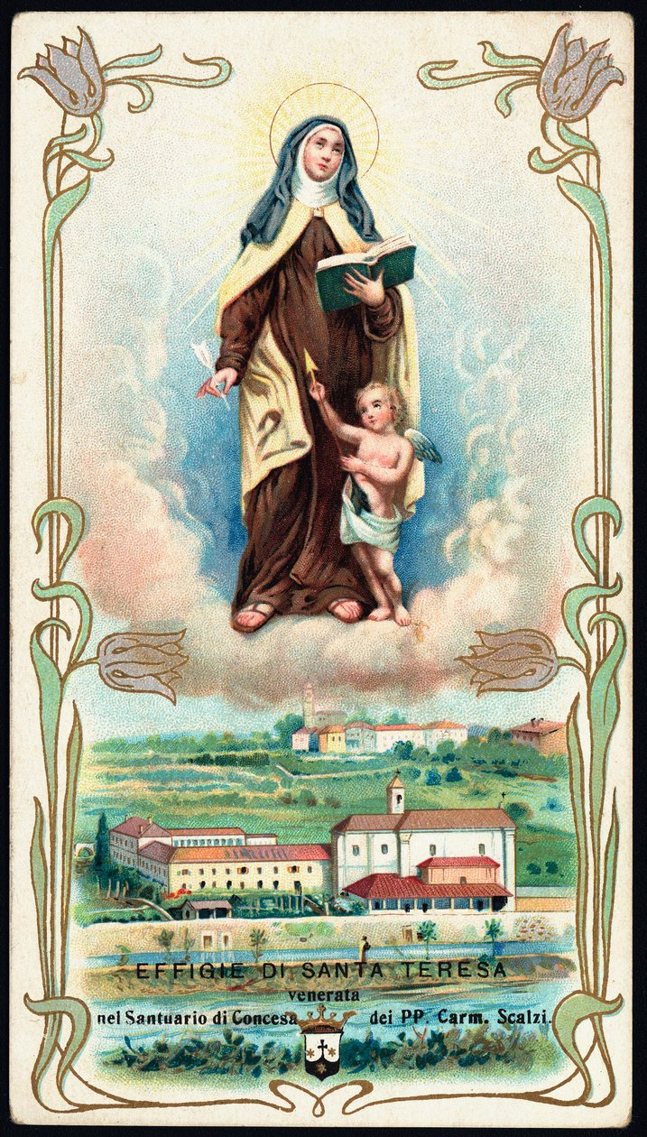 Image pieuse : "Représentation de Sainte Thérèse de Jésus ou d