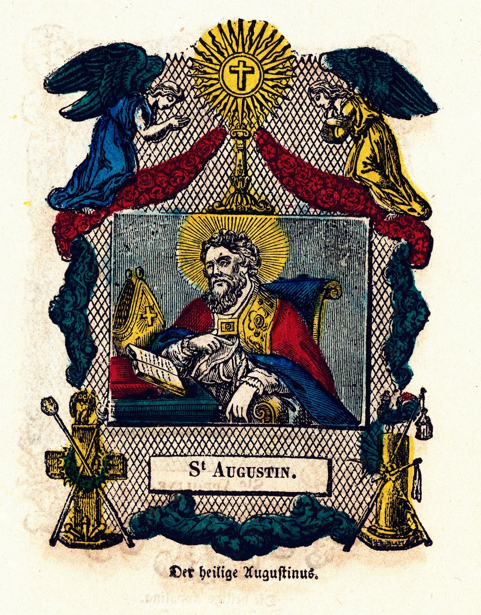 Image pieuse : Saint Augustin (Augustin d