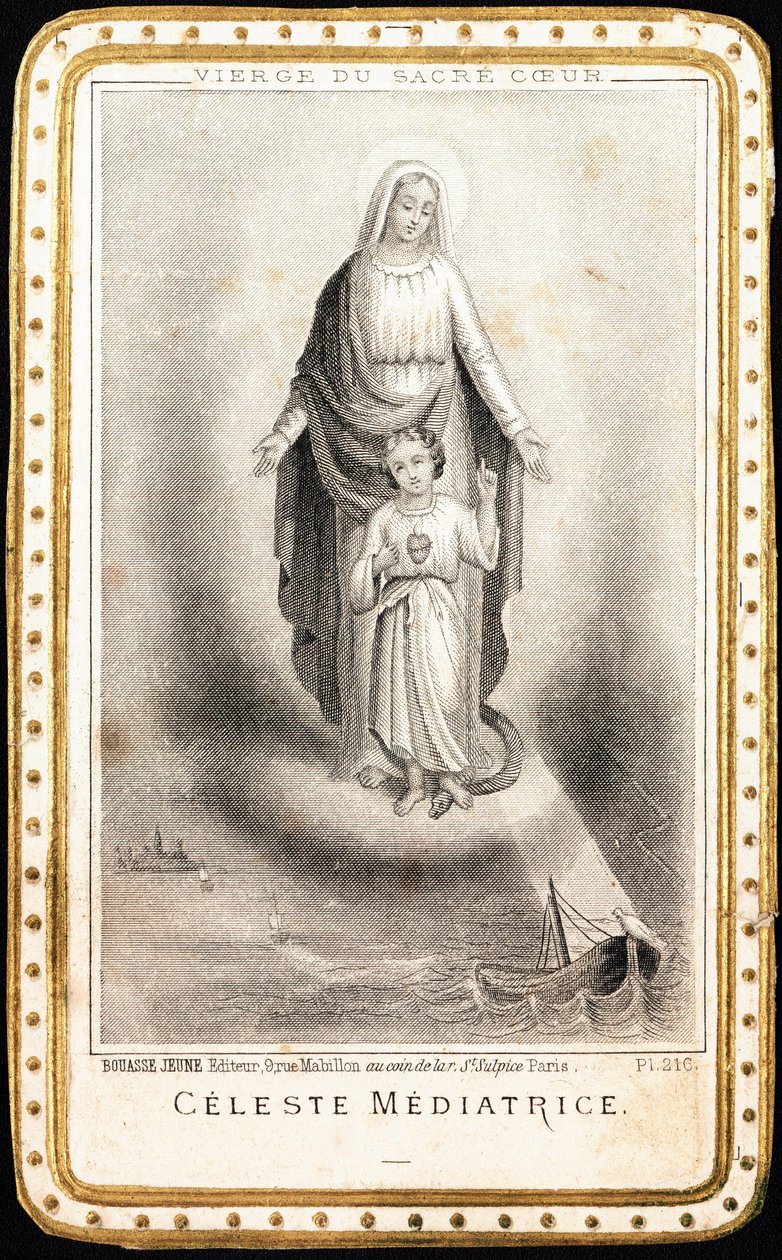 Image pieuse : « Vierge du Sacré-Cœur 