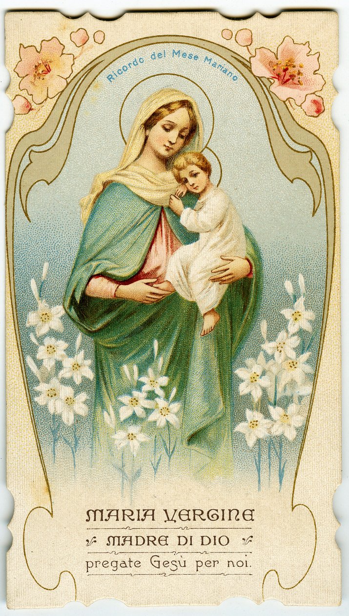 Image pieuse : Vierge à l