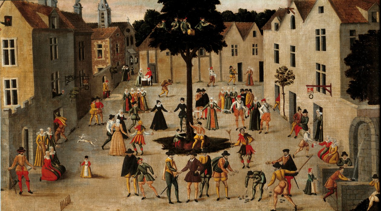 Tradition populaire : fête populaire autour de l
