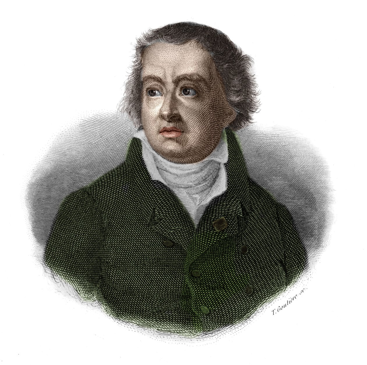 Portrait de François Alexandre Frédéric de La Rochefoucauld, Duc de Liancourt, puis Duc de La Rochefoucauld (Rochefoucauld-Liancourt) (1747-1827) dans « Portraits et histoire des hommes utiles : hommes et femmes de tous pays et de toutes conditions, qui on - Anonymous Anonymous