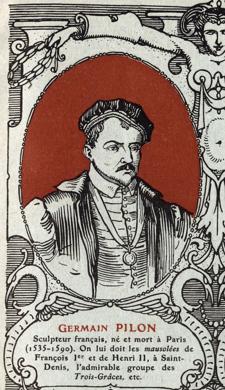 Portrait de Germain Pilon (1535-1590), sculpteur français. Gravure de 1914. Collection privée - Anonymous Anonymous