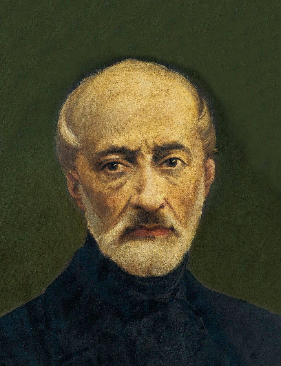 Portrait de Giuseppe Mazzini (1805-1872), homme politique et nationaliste italien. Peinture anonyme - Anonymous Anonymous