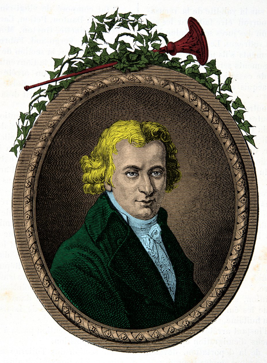Portrait de Jean Baptiste Cant Hanet, dit Cléry (1759-1809) valet du roi Louis XVI pendant sa captivité au Temple. Gravure. Collection privée - Anonymous Anonymous