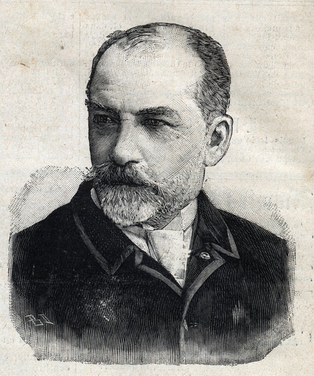 Portrait de Léon Bonnat (1833-1922), peintre français, alors président de la Société des Artistes Français. Gravure dans "Le Petit Parisien" - Anonymous Anonymous