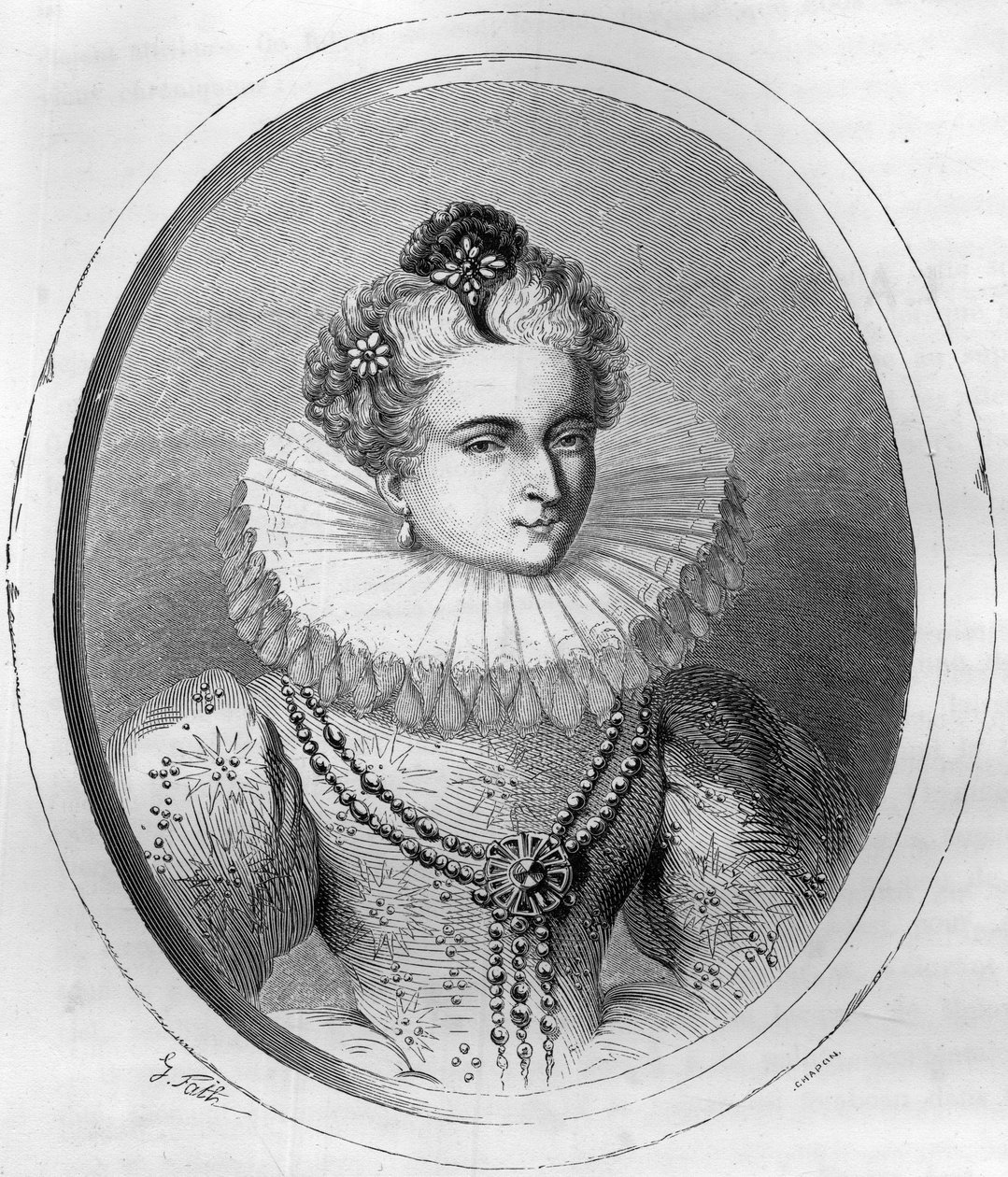Portrait de Leonora Dori (ou Dosi) dite Galigai, maréchale d