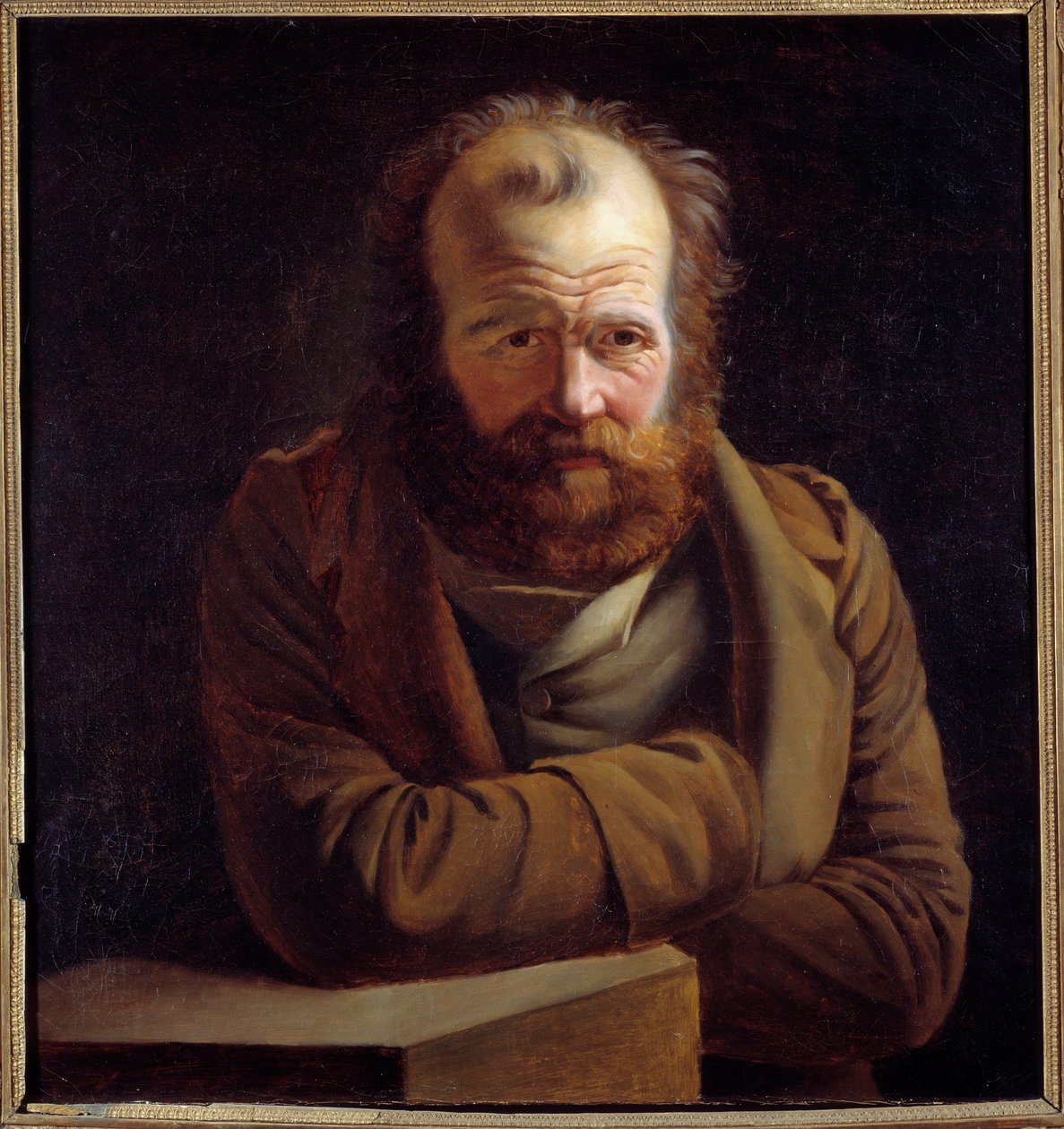 Portrait de Pierre Joseph Proudhon, économiste, philosophe et publiciste. Peinture anonyme - Anonymous Anonymous