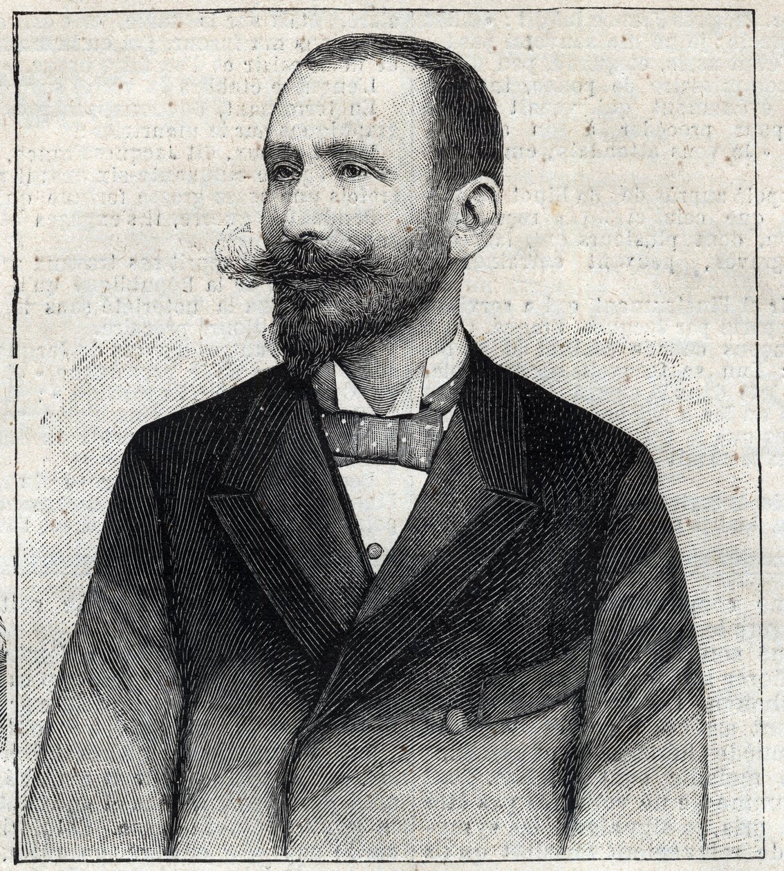 Portrait de Pierre Sales (1854? -1921?), écrivain français. Gravure dans "Le Petit Parisien" - Anonymous Anonymous