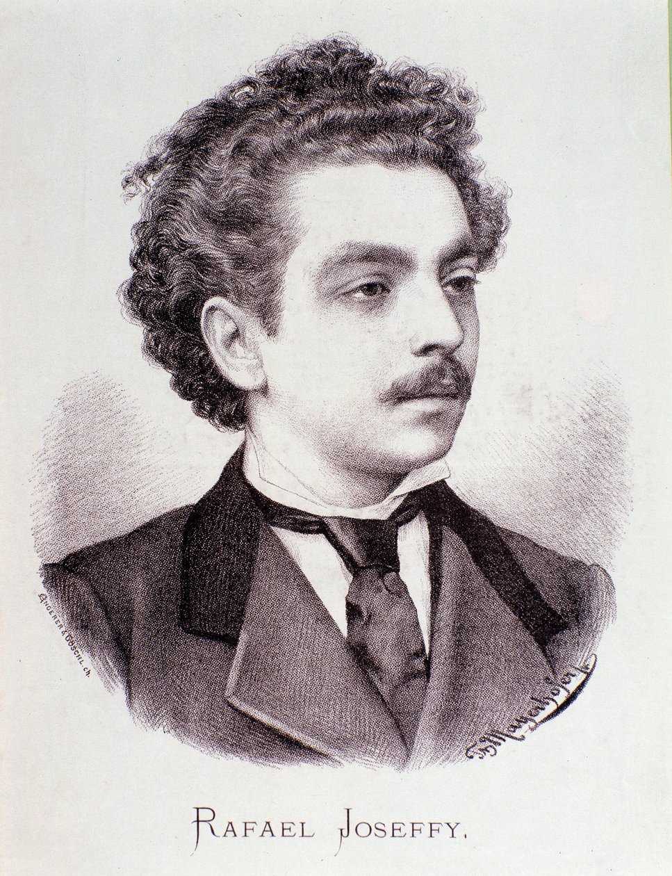 Portrait de Rafael Joseffy (gravure) - Anonymous Anonymous