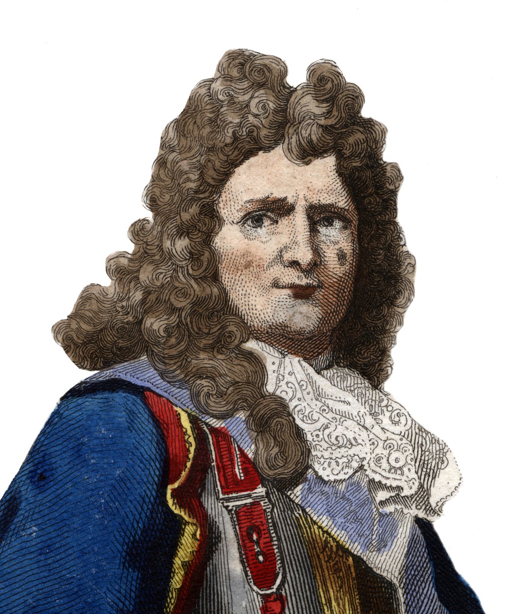 Portrait de Sébastien le Prestre, Seigneur de Vauban et plus tard Marquis de Vauban (1633-1707), Maréchal de France. Illustration de « Le Plutarque Français » par Edmond Mennechet - Anonymous Anonymous