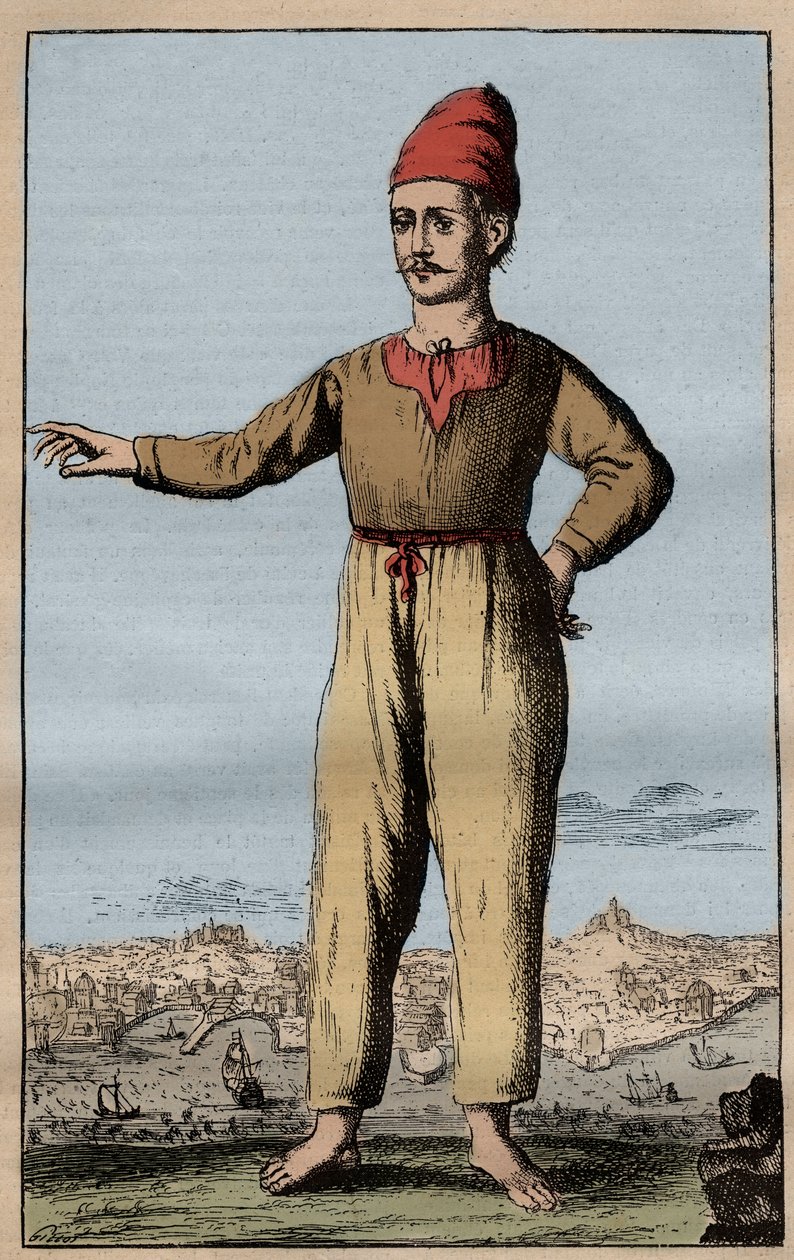 Portrait du révolutionnaire Tommaso Aniello, dit Masaniello (1622-1647), pêcheur napolitain, il prit la tête de la révolte contre les Espagnols en 1647 - Anonymous Anonymous